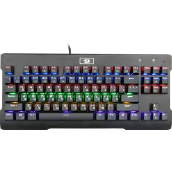 Клавиатура проводная Redragon Visnu, механическая, Outemu Blue, подсветка, USB, черный (75025)