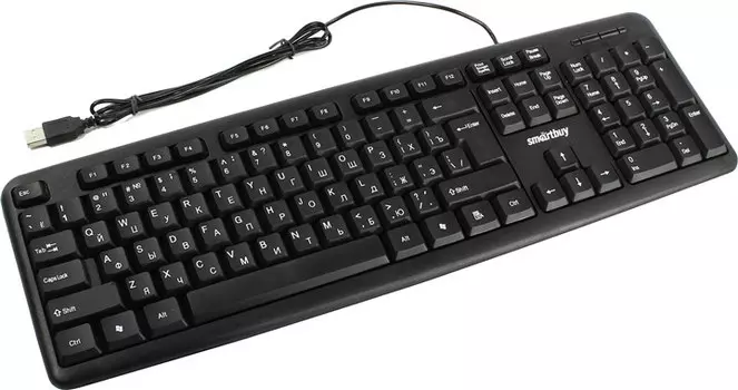 Клавиатура проводная SmartBuy ONE 112, мембранная, USB, черный (SBK-112U-K)
