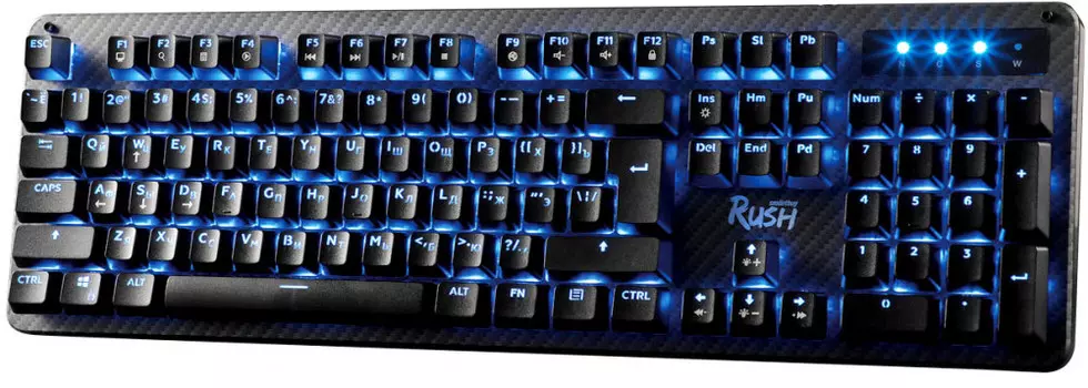 Клавиатура проводная SmartBuy RUSH Carbon 312, механическая, подсветка, USB, черный (SBK-312MG-K)