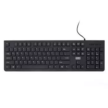 Клавиатура проводная STM 205CS, мембранная, USB, черный (STM 205CS)
