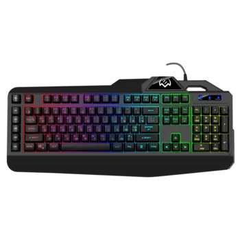 Клавиатура проводная Sven KB-G8600, мембранная, подсветка, USB, черный (SV-019730)