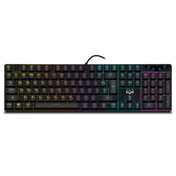 Клавиатура проводная Sven KB-G9300, механическая, Outemu Blue, подсветка, USB, черный (SV-018245)