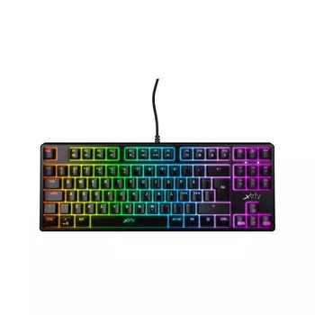 Клавиатура проводная Xtrfy K4 RGB Tenkeyless, механическая, Kailh Red, подсветка, USB, черный (XG-K4-RGB-TKL-R-RUS)