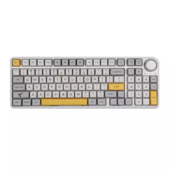Клавиатура проводное/беспроводное Epomaker TH96, механическая, Gateron Blue, подсветка, Bluetooth/Радиоканал/USB, белый (TH96-WHT-THE-GatB) Английская раскладка!!!
