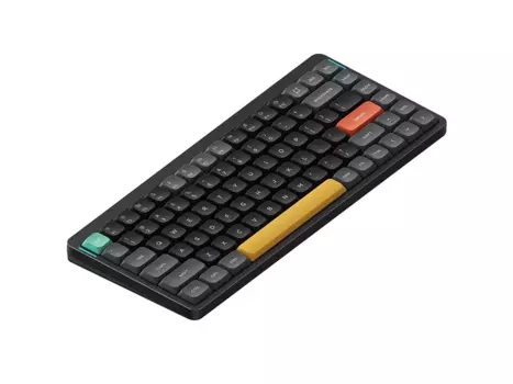 Клавиатура проводное/беспроводное Nuphy AIR75 V2, механическая, Gateron 2.0 Red Switch LP, подсветка, Bluetooth/Радиоканал/USB, черный (AIR75v2-BB-1)