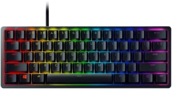 Клавиатура проводное/беспроводное Razer Huntsman Mini, полумеханическая, Red Switch, подсветка, Bluetooth / USB, черный (RZ03-03390200-R3M1)