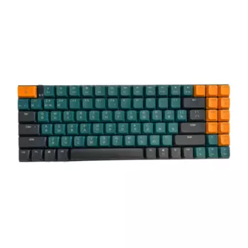Клавиатура проводная/беспроводная UGREEN KU102, механическая, подсветка, Bluetooth/USB, зеленый (15229)