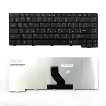 Клавиатура TopON для Acer Aspire 4220, 4230, 4310, 4520, 4710, 4720, 5230 Series, плоский Enter, черная, без рамки, PN: V072146AS1 (TOP-100301)