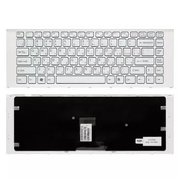 Клавиатура TopON для Sony Vaio VPC-EA, VPCEA, VPCY2 Series, белая (KB-101088)