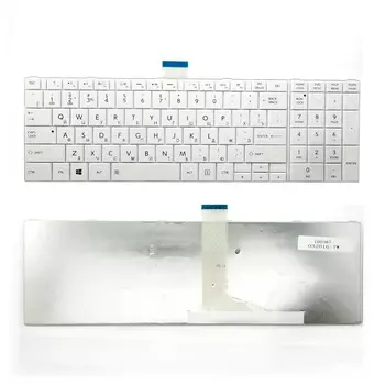 Клавиатура TopON для Toshiba C50, L50, C850, P870 Series, Г-образный Enter, белая, без рамки (TOP-102549)