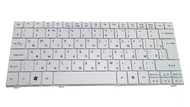 Клавиатура Twister для Acer Aspire 1810T/1830T/1410/One 751/One 721 RU, белая (KB-106R)