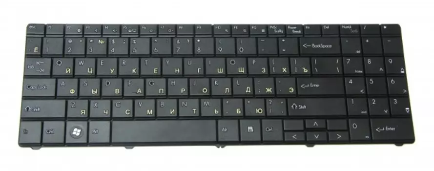 Клавиатура Twister для Packard Bell MT85 Series, Packard Bell EasyNote TN65 RU, Black (KB-160R)