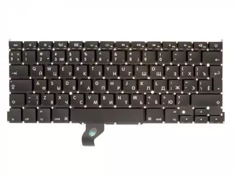 Клавиатура ZeepDeep для ноутбука Apple MacBook Pro 13 Retina A1502 Late 2013 Mid 2014 Early 2015, черный (875088)