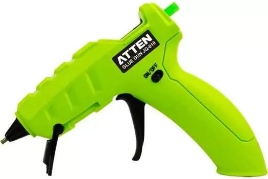 Клеевой пистолет 10 Вт, стержня 7 мм, АКБ, Atten JQ-010, зеленый (JQ-010)