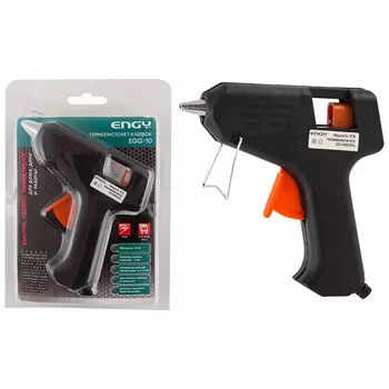 Клеевой пистолет 10 Вт, стержня 7 мм, от сети, Engy EGG-10, черный (357114)