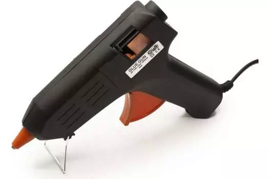 Клеевой пистолет 40 Вт, стержня 11 мм, стержней в комплекте: 2 шт., от сети, Silwerhof GG040, черный (GG040)