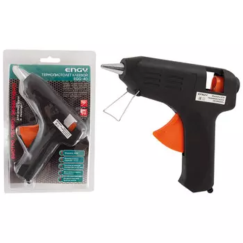 Клеевой пистолет 40 Вт, стержня 11 мм, от сети, Engy EGG-40, черный (357116)