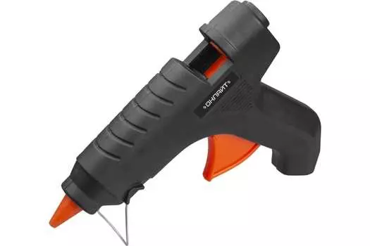 Клеевой пистолет 60 Вт, стержня 11 мм, от сети, Онлайт OTE-Pk02-60W-11, черный (25909)