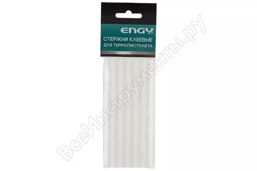 Клеевые стержни Engy 357127 7 мм x 10 см, прозрачный, 6 шт., блистер (16307715)