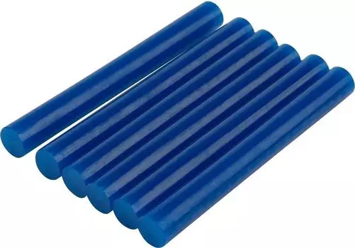 Клеевые стержни REXANT 11.3 мм x 100 мм, синий, 6 шт. (09-1227)