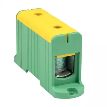 Клемма EKF КСВ 35-240 2x35...240 мм, желто-зеленый (plc-kvs-35-240-y-green)