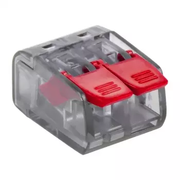 Клемма EKF СМК 221-412 2x0.2-4.0 мм2, прозрачная (plc-smk-221-412)