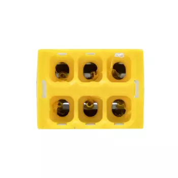 Клемма EKF СМК 2273-246 6x0,5...2,5 мм, с пастой, желтый (plc-smk-2273-246)