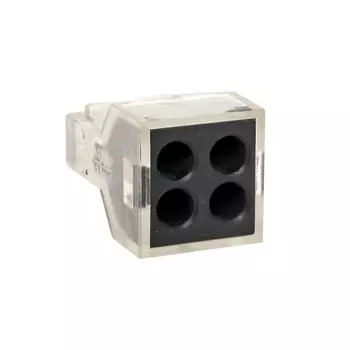 Клемма EKF СМК 773-104 4x1 кв.мм по 2.5 кв.мм, прозрачная (plc-smk-104)