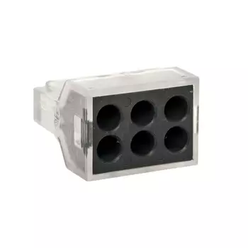 Клемма EKF СМК 773-106 6x1 кв.мм по 2.5 кв.мм, прозрачная (plc-smk-106)