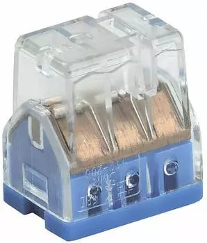 Клемма IEK СМК 772-206 6x0.5-2.5 мм2, 4 шт., синий/прозрачный (UKZ30-206-004)