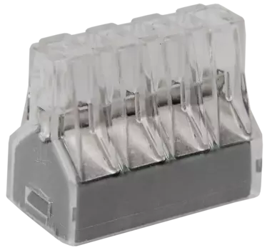 Клемма IEK СМК 773-328 8x2.5мм, 4 шт., серая/прозрачная (UKZ-004-328)