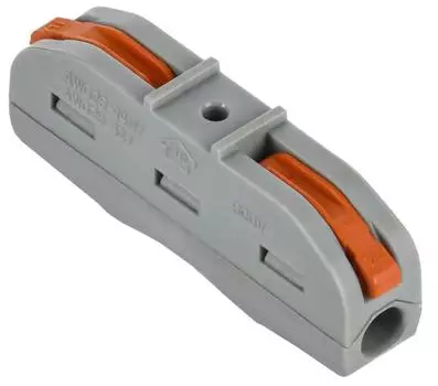 Клемма монтажная IEK СМК 222-4111 2x0,08-4 мм, с рычагами, серый (UKZ20-4111-050)