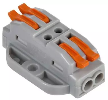 Клемма монтажная IEK СМК 222-4122P 4x0,08-4 мм, 4 шт., с рычагами, серый (UKZ20-4122P-004)