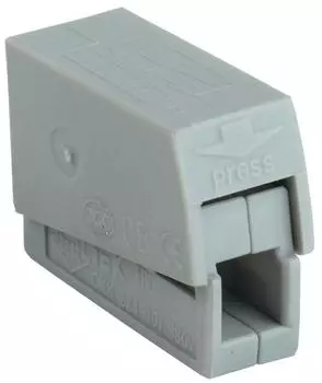 Клемма монтажная IEK СМК 224-101 1x0,5 - 2,5 мм, с рычагами, серый (UKZ50-101-004)