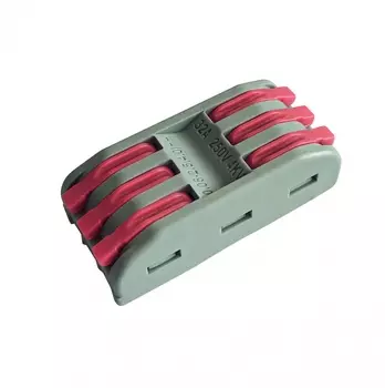 Клемма монтажная Smartbuy 6x0,08-4 мм, с рычагами, серый (SBE-ptcwcc-3)