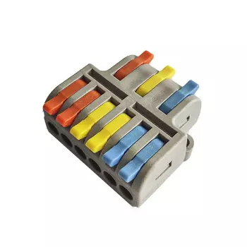 Клемма монтажная Smartbuy 9x0,08-4 мм, с рычагами, серый (SBE-cwcc-3-6)