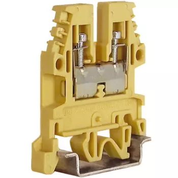 Клемма на DIN-рейку DKC CBD.2(Ex), мж 2.5 мм, ож 4 мм, 24А, желтый (ZCB110)