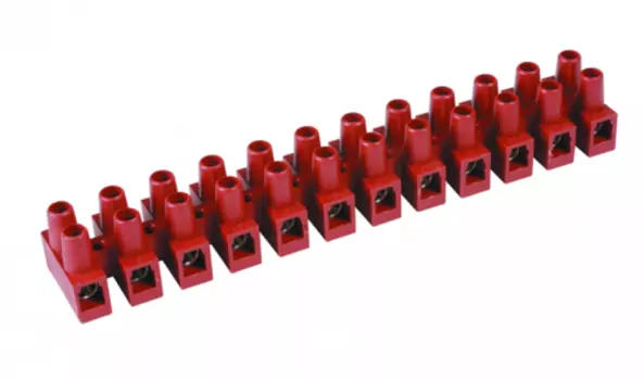 Клеммная колодка DKC OK-433-12-FV 24x4мм, красный (43312FV)
