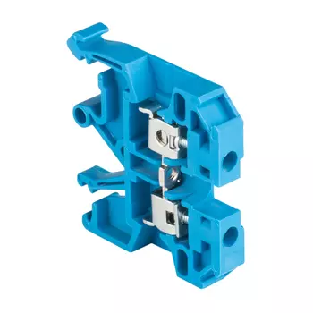 Клеммная колодка EKF 2x1...2.5 мм, синий (plc-jxb-2.5/35b)