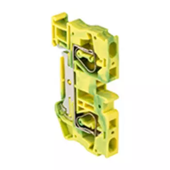 Клеммная колодка EKF JXB-ST-6 2x0.5...6 мм, желто-зеленый (plc-jxb-st-6-pen)