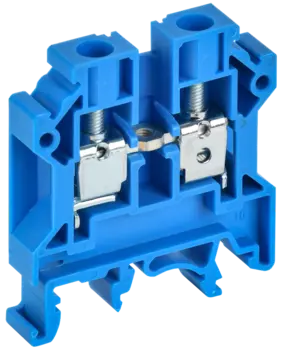 Клеммная колодка IEK CTS 2x0.5...6 мм, синий (YCT10-00-K07-006)