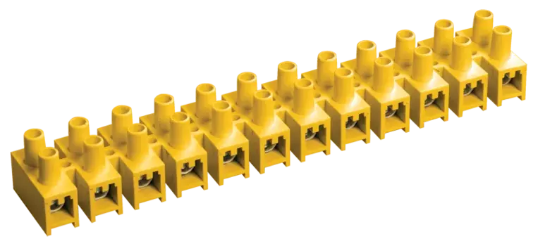 Клеммная колодка IEK ЗВИ-5 24x1.5...4мм, желтый (UZV7-005-04)