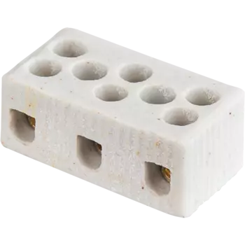 Клеммная колодка Navigator NTB-HCR-3-24/WH 6x1,5…6 мм, 20 шт., белый, винтовая, керамическая (61710)