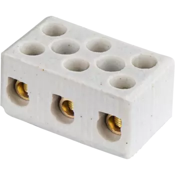 Клеммная колодка Navigator NTB-HCR-3-41/WH 6x4...12мм2, 20 шт., белый, винтовая, керамическая (61712)