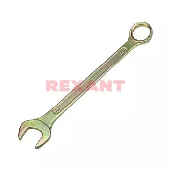 Ключ гаечный комбинированный 27x27 мм, углеродистая сталь, REXANT ZINC ( 12-5816-2)