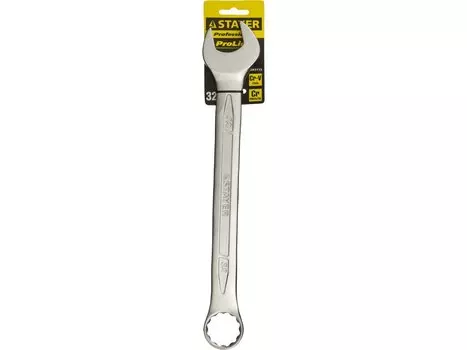 Ключ гаечный комбинированный 32x32 мм, CrV, STAYER Professional (27081-32)