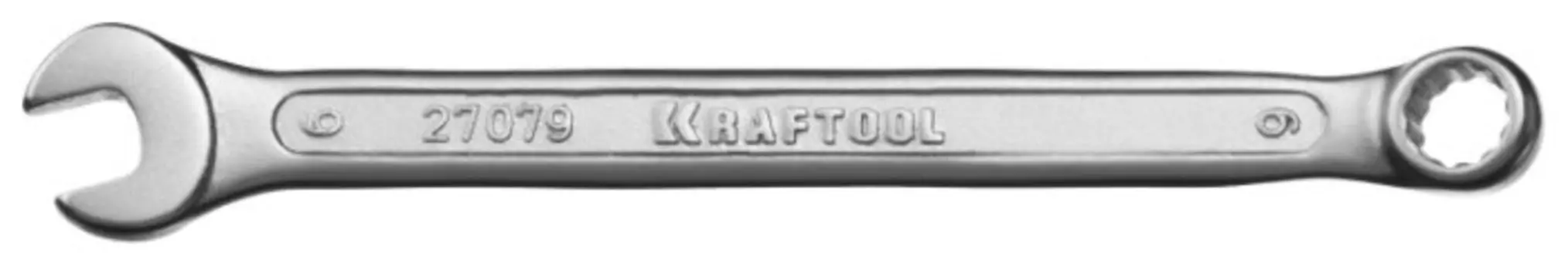 Ключ гаечный комбинированный 6 мм, CrV, кованый, KRAFTOOL, 27079-06_z01
