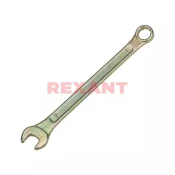 Ключ гаечный комбинированный 7x7 мм, углеродистая сталь, REXANT ZINC (12-5802-2)