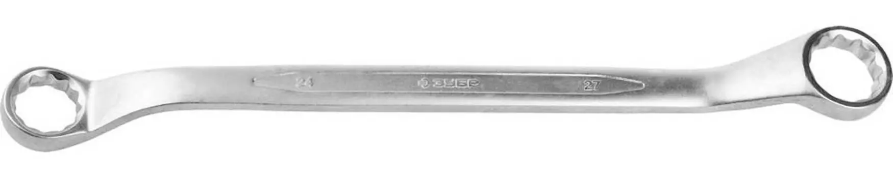 Ключ гаечный накидной 24 мм, 27 мм, ЗУБР (27132-24-27)