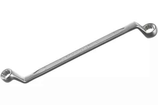 Ключ гаечный накидной, изогнутый 75° 12*13 мм, CrV, кованый, Jonnesway, W231213